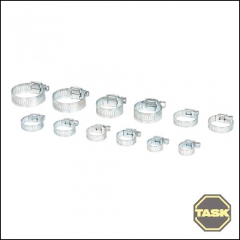 Task 12pce Hose Clamp Set Display Box