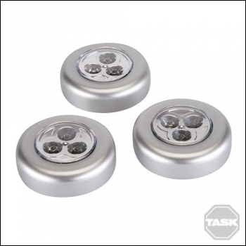 Task LED Touch Lights 3pk - 3 LED