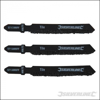 Silverline Jigsaw Blades for Ceramics 3pk - ST130 RIFF - Code 228749