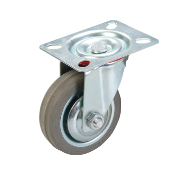 Fixman Swivel Rubber Castor - 75mm 50kg - Code 234808