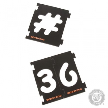 Bench Dog Numbering Sign Kit 31pce - 31pce - Code 237890