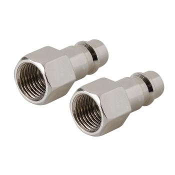 Silverline Euro Air Line Bayonet Female Thread Coupler 2pk - 1/4 inch  BSP - Code 238283