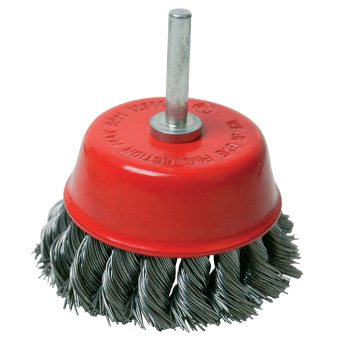 Silverline Rotary Steel Twist-Knot Cup Brush - 75mm - Code 244983