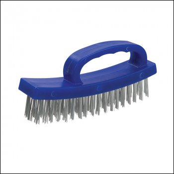 Silverline D-Handle Wire Brush - 4 Row - Code 250554