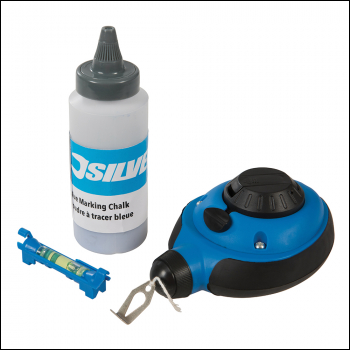 Silverline 3:1 Fast Rewind Chalk Line Set 3pce - 30m - Code 250571