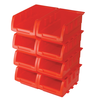 Silverline Stacking Boxes Set 8pce - 165 x 105 x 75mm - Code 250968