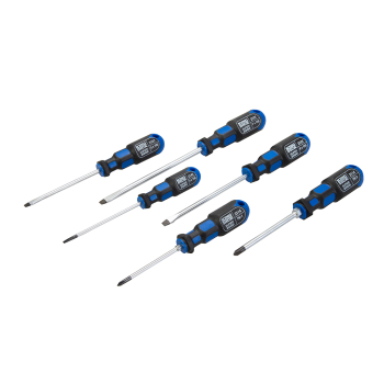 King Dick Screwdriver Set 6pce - Slotted / Phillips - Code 25602