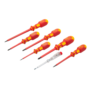 King Dick VDE Screwdriver Set 7pce - PH & Slotted - Code 25604