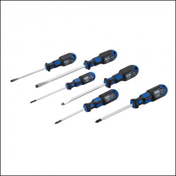 King Dick Screwdriver Set 6pce - Slotted / PZ - Code 26602