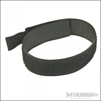 FIXMAN Hook & Loop Cable Ties 10pk - 450mm White