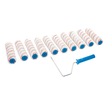 Silverline Roller Frame & 10 Sleeves - 254mm - Code 271515
