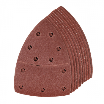 Silverline Hook & Loop Multi-Sander Sheets 102 x 62mm, 93mm 10pk - 120 Grit - Code 278723