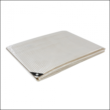 Silverline Leno Tarpaulin - Cut 3 x 4m / Actual 2.85 x 3.9m - Code 280111