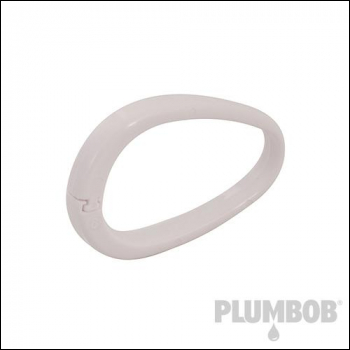 Plumbob 281037 White Shower Curtain Rings 12pk