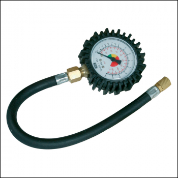 Silverline Tyre Dial Gauge - 0 - 100psi (0 - 10bar) - Code 282411