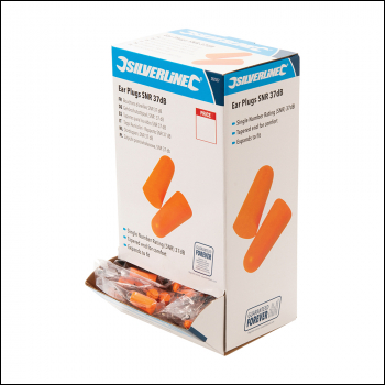 Silverline Ear Plugs SNR 34dB - 200 Pairs - Code 282557