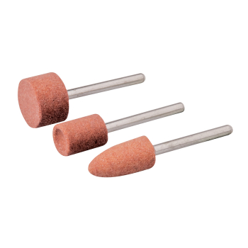 Silverline Rotary Tool Grinding Stone Set 3pce - 9.5, 9.5 & 15.8mm Dia - Code 282582