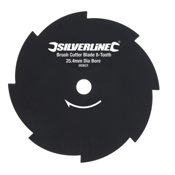 Silverline Brush Cutter Blade 8-Tooth - 254mm / 10 inch  Dia - 25.4mm / 1 inch  Bore Dia - Code 282623