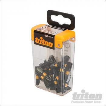 Triton Square Screwdriver Impact Bit 25pk - R2 25mm - Code 283143