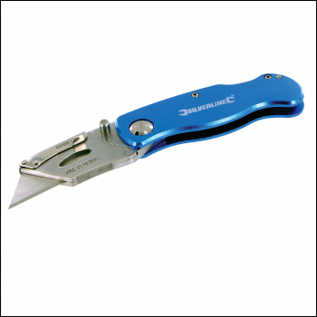 Silverline Lock Knife & 10 Blades - 90mm - Code 290192