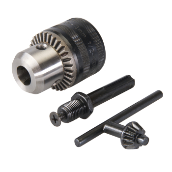 Silverline Keyed Chuck, Key & SDS Plus Adaptor Kit 3pce - 13mm - 1/2 inch  20UNF - Code 292703