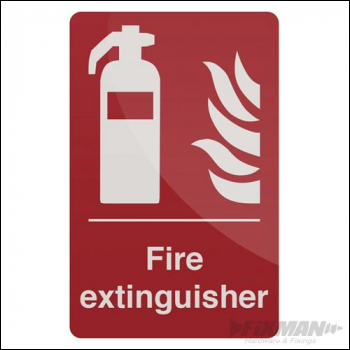 Fixman Fire Extinguisher Sign - 200 x 300mm Self-Adhesive - Box of 5 - Code 297918