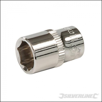 Silverline Socket 1/4 inch  Drive 6pt Metric - 4mm - Code 301467