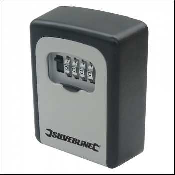 Silverline Key Safe Wall-Mounted - 121 x 83 x 40mm - Code 309218