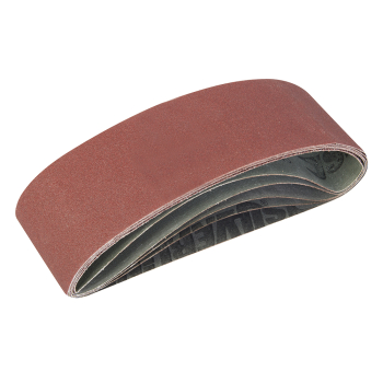 Silverline Sanding Belts 75 x 533mm 5pce - 40, 60, 2 x 80, 120G - Code 310680