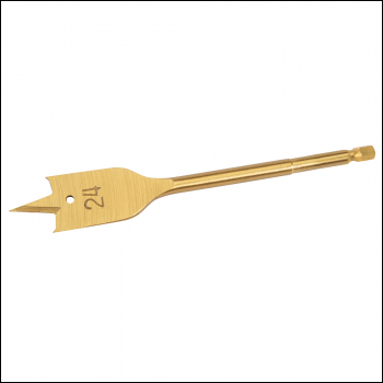 Silverline Titanium-Coated Flat Bit - 24mm - Code 316749