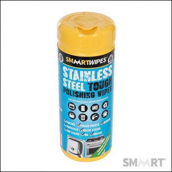 SMAART Stainless Steel Tough Polishing Wipes 40pk - 40pk - Box of 12 - Code 320591