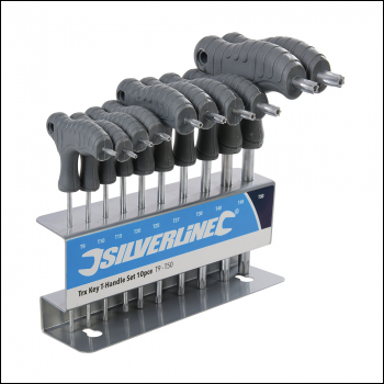 Silverline Trx Key T-Handle Set 10pce - T9 - T50 - Code 328015