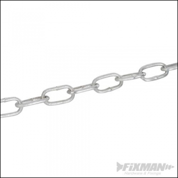 Fixman Hot Dipped Galvanised Chain - 6mm x 10m - Code 331397