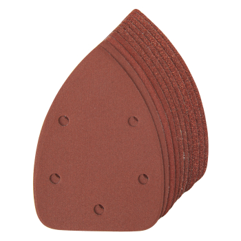 Silverline Hook & Loop Detail Sander Sheets 140mm 10pce - 4 x 60, 2 x 80, 120, 240G - Code 336046