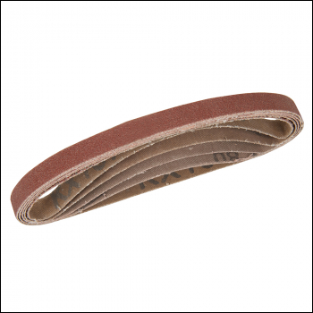 Silverline Sanding Belts 10 x 330mm 5pce - 40, 60, 2 x 80, 120G - Code 338767