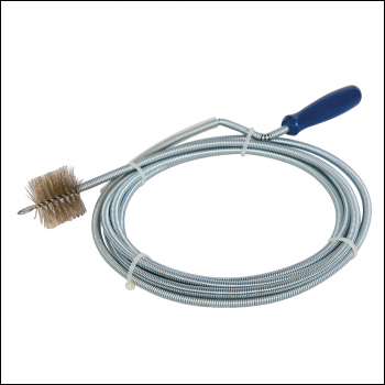 Silverline Drain Auger with Brush - 3m - Code 342654