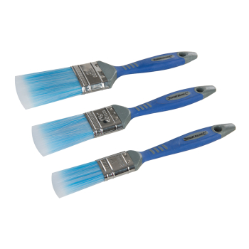 Silverline No-Loss Synthetic Paint Brush Set 3pce - 25, 40 & 50mm - Code 344268