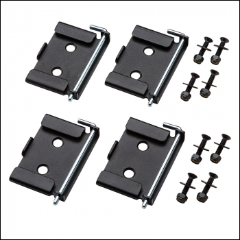 Rockler Quick-Release Workbench Caster Plates 4pk - 2-3/4 x 3-3/4 inch  - Code 354571