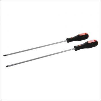 Dickie Dyer Long-Reach S2 Screwdriver Set 2pce - PZ2 / SL6.5 - Code 356097