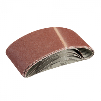 Silverline Sanding Belts 100 x 610mm 5pk - 80 Grit - Code 363320