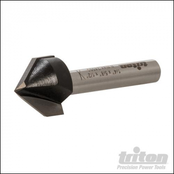 Triton 1/4 inch  V-Groove Bit - 5/8 inch  x 1/2 inch  90? - Code 366540