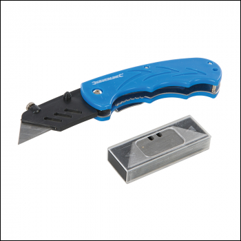 Silverline Folding Utility Knife - 160mm - Code 373728