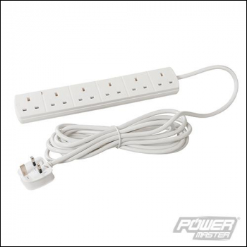 PowerMaster Extension Lead with Neon Indicator 230V - 6-Gang 5m - Code 379378