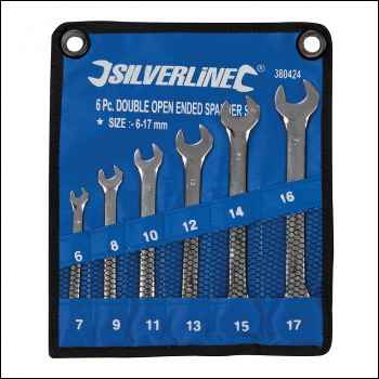 Silverline Open-Ended Spanner Set 6pce - 6 - 17mm - Code 380424
