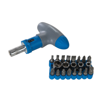 Silverline T-Handle Ratchet Screwdriver Set 22pce - 22pce - Code 380746
