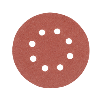 Silverline Hook & Loop Discs Punched 125mm 10pk - 120 Grit - Code 382903