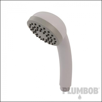 Plumbob White Shower Head - 3 Spray Patterns - Code 393370