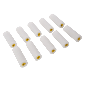 Silverline 100mm Mini Roller Sleeves 10pk - Gloss - Code 398771