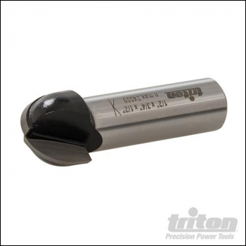 Triton 1/2 inch  Core Box Bit - 3/4 inch  x 1/2 inch  - Code 408440