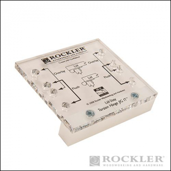 Rockler Lid-Stay Torsion Hinge JIG IT? - 3.2 x 3.1 x 0.8 inch  - Code 427361